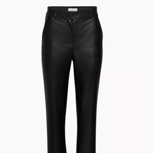 Aritzia Babaton black leather pants